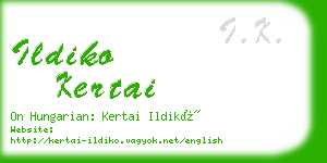 ildiko kertai business card